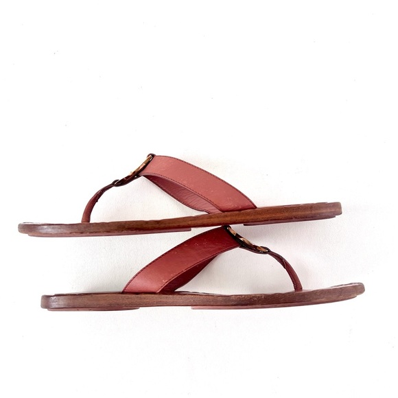 GUCCI | Pink Guccissima Leather Interlocking GG Thong Sandals Flats EU 36 - Picture 14 of 16